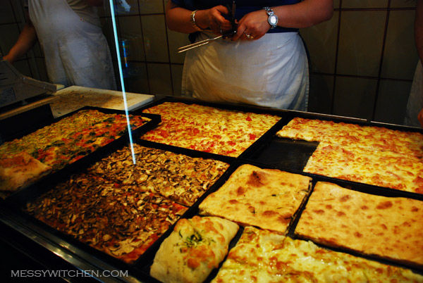 Pizzas @ Pizzeria Rustica, Rome, Italy